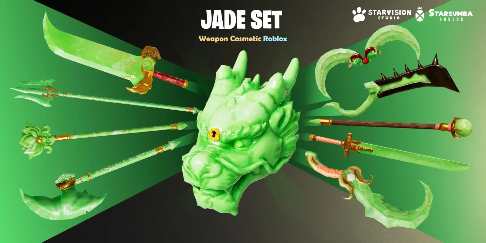 Jade Set Game Asset preview