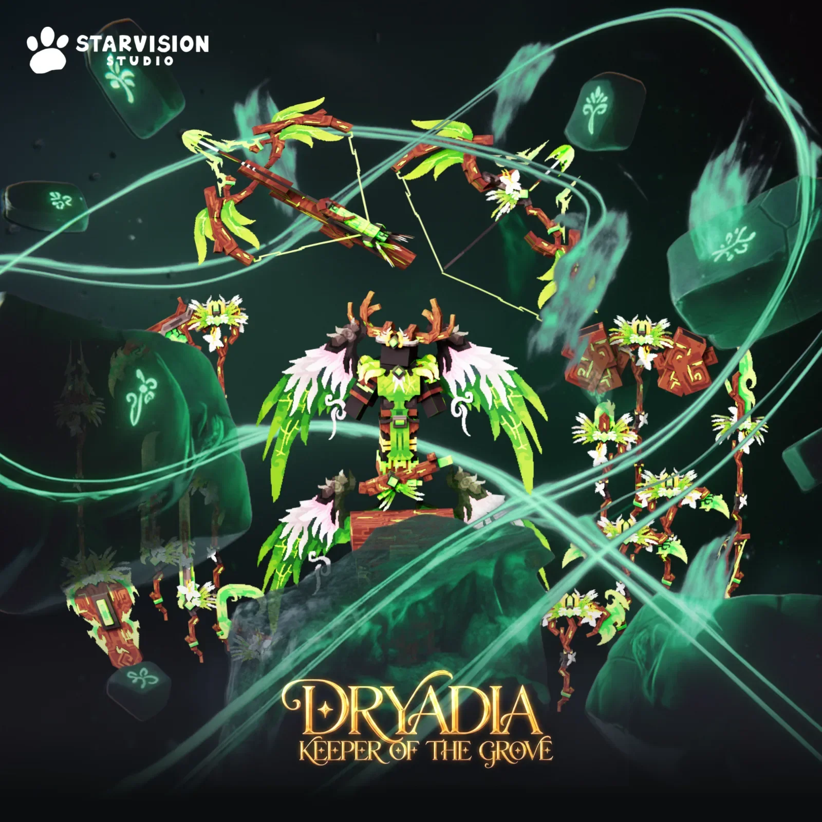 Dryadia Keeper of the Grove Game Asset preview