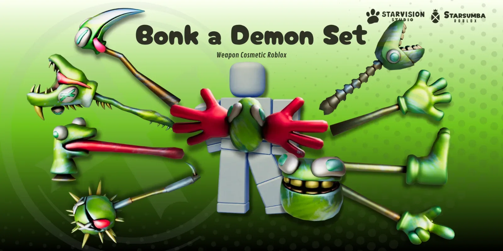 Bonk a Demon set Game Asset preview