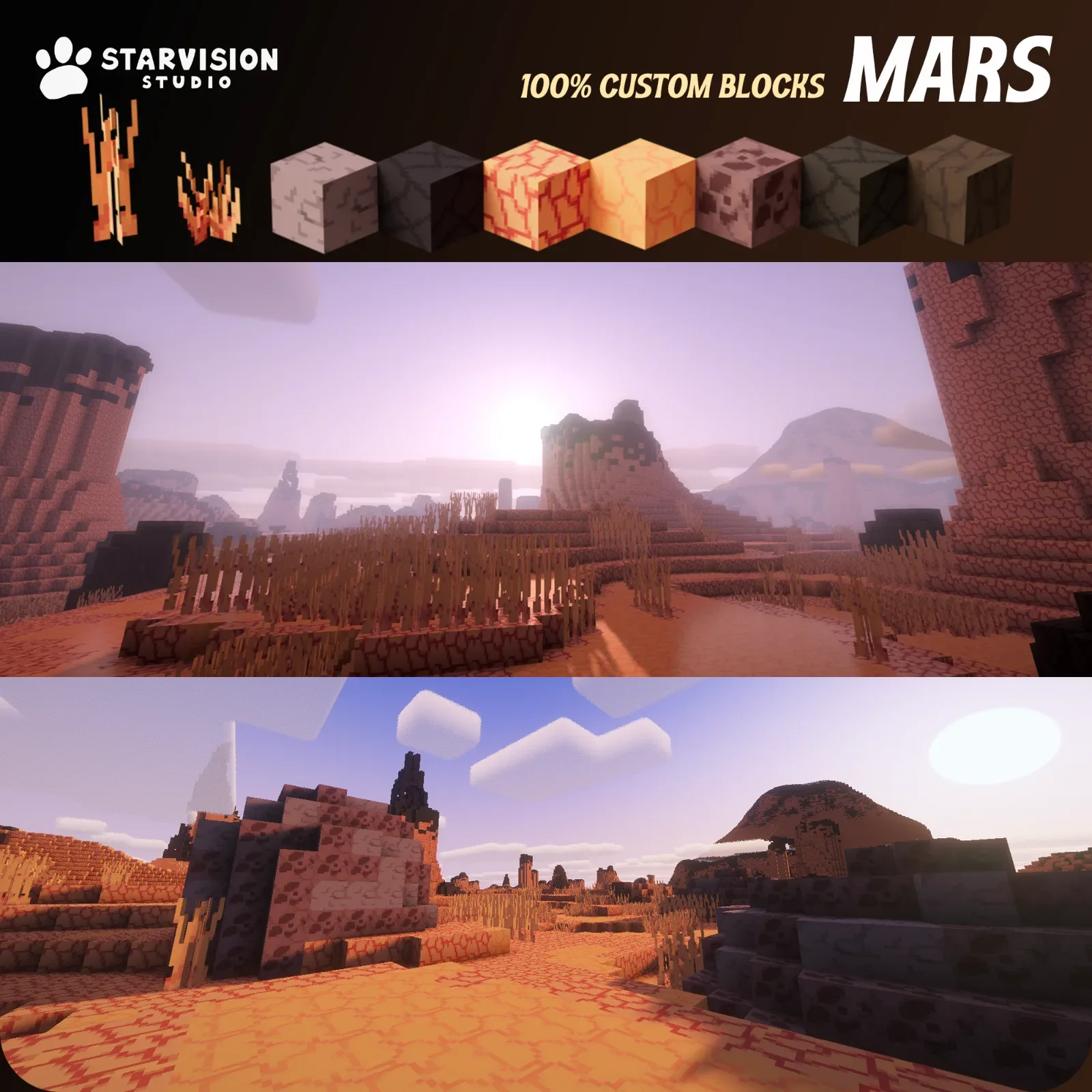 Mars Custom Block Game Asset preview