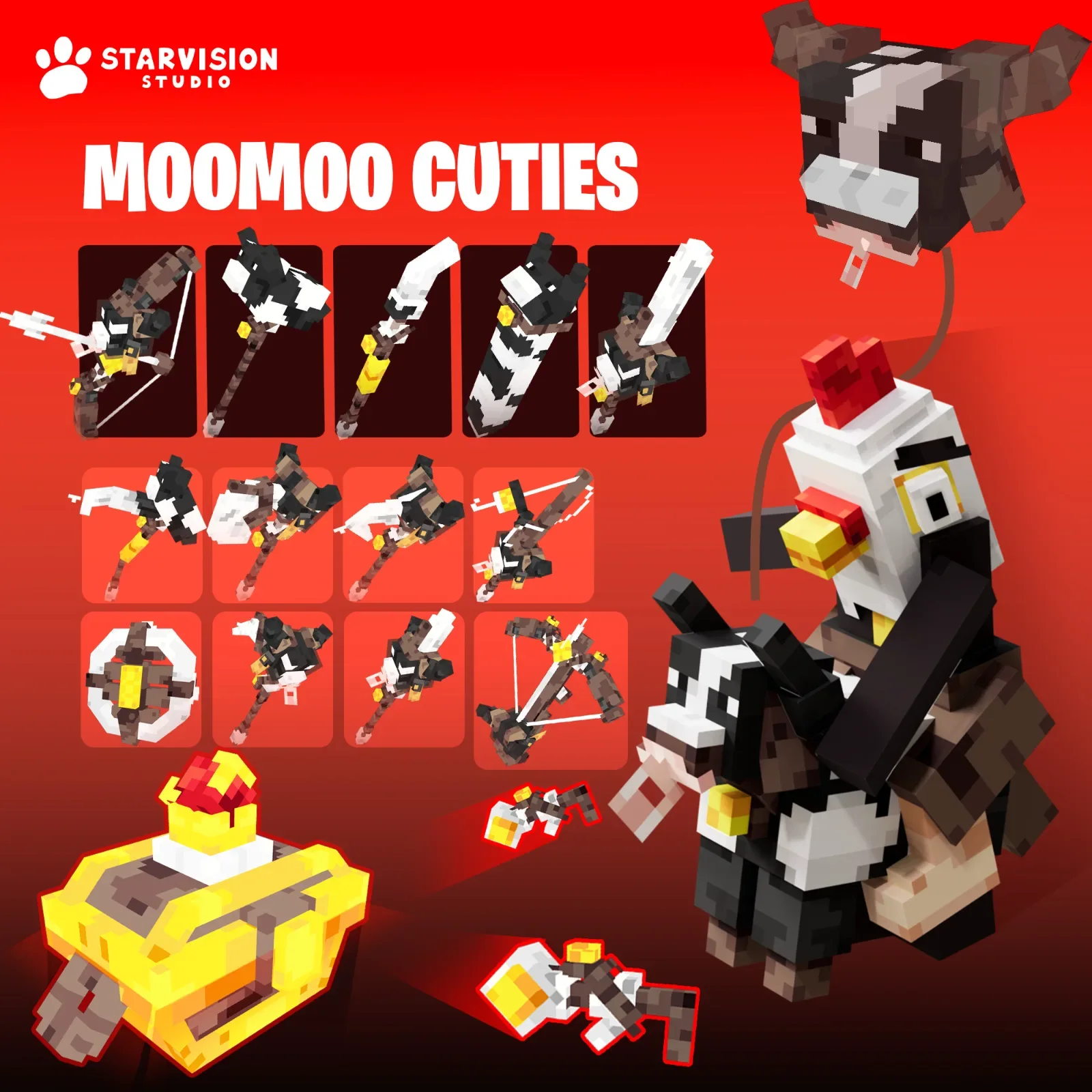 MooMoo Cuties Pack Game Asset preview