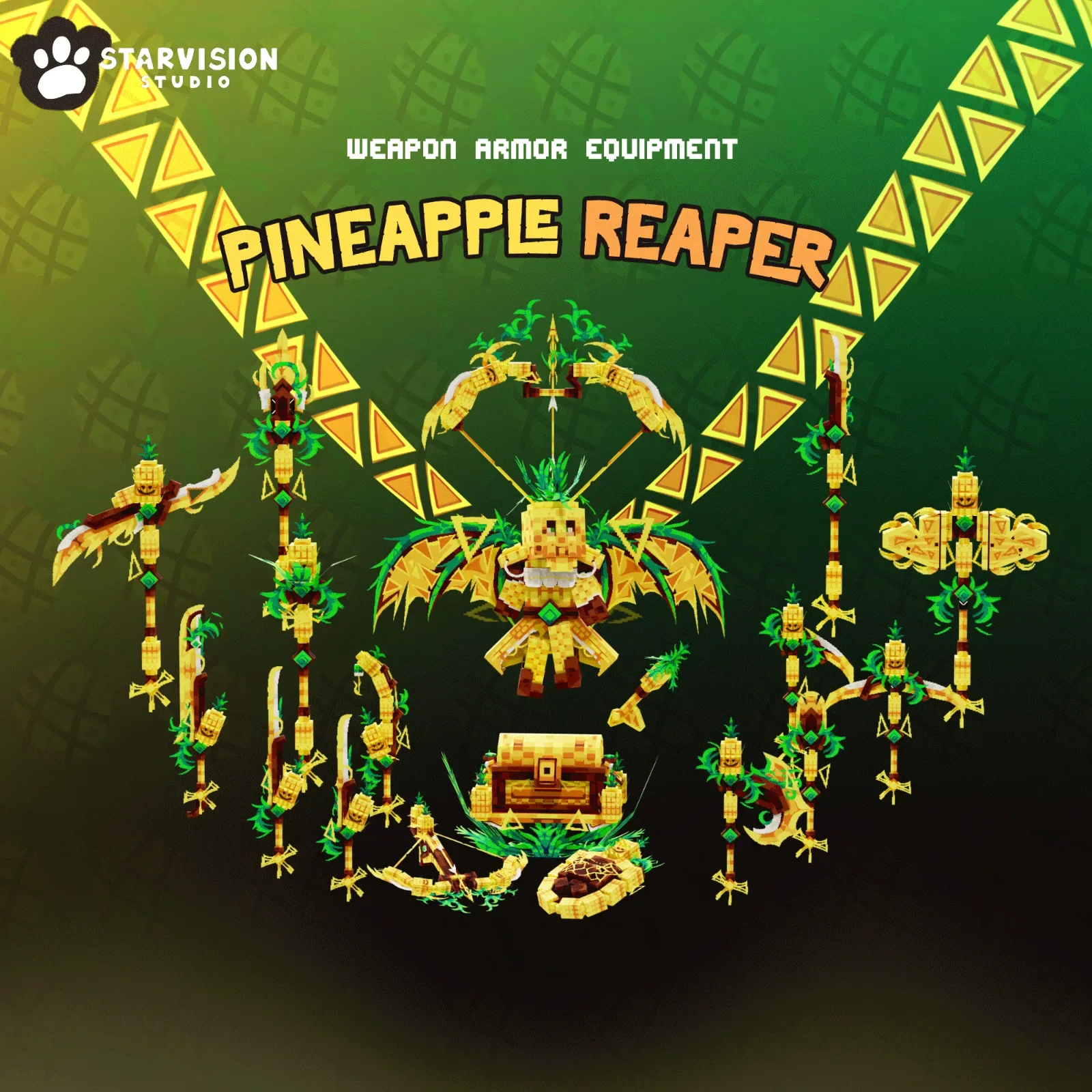 Pineapple Reaper Game Asset preview