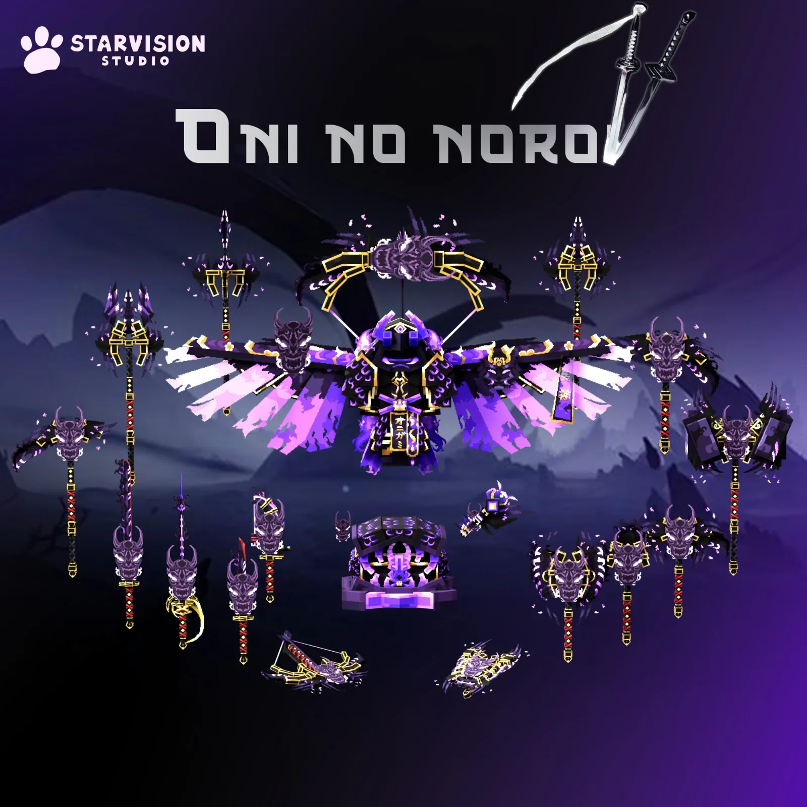 Oni no Noroi Game Asset preview