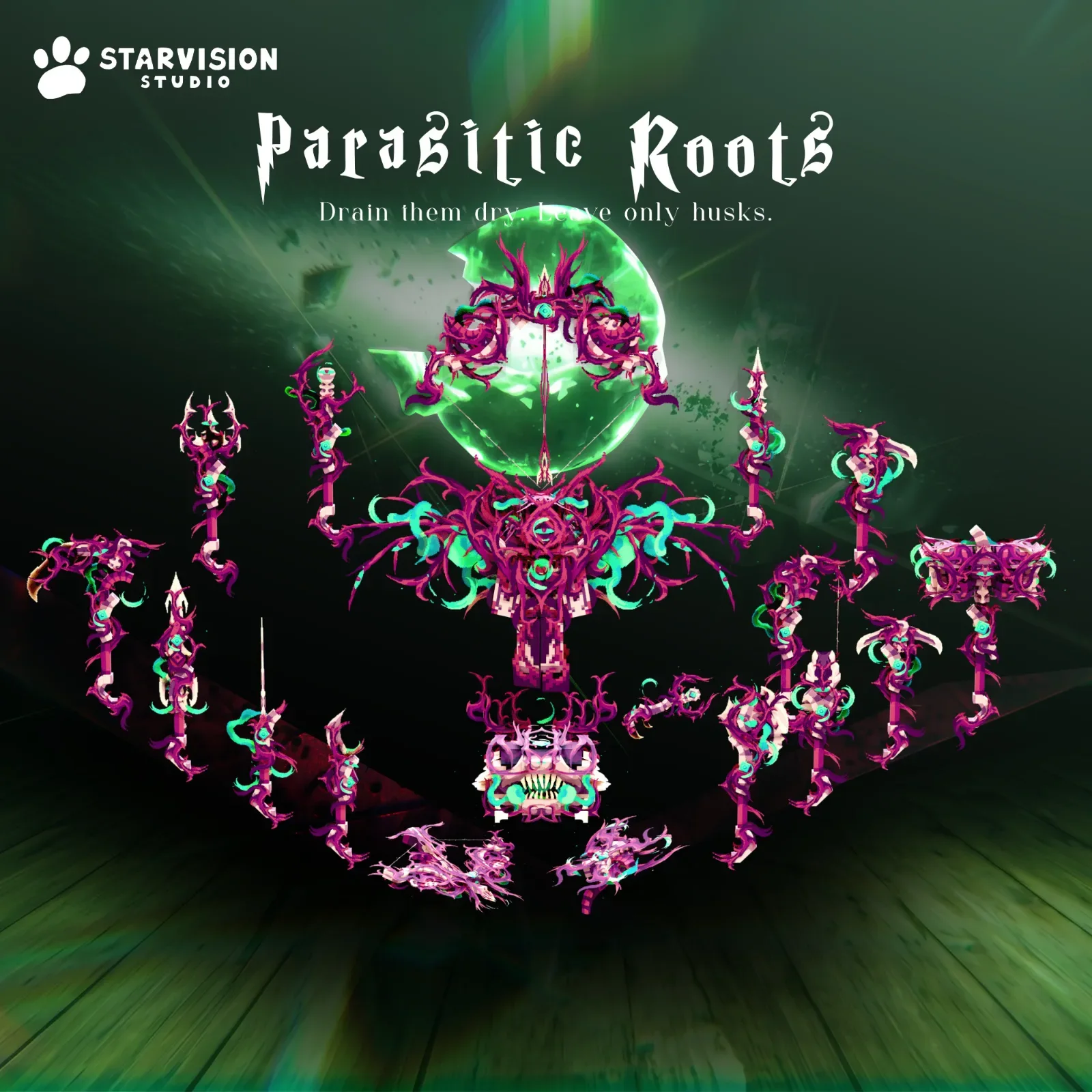 Parasitic Roots Game Asset preview