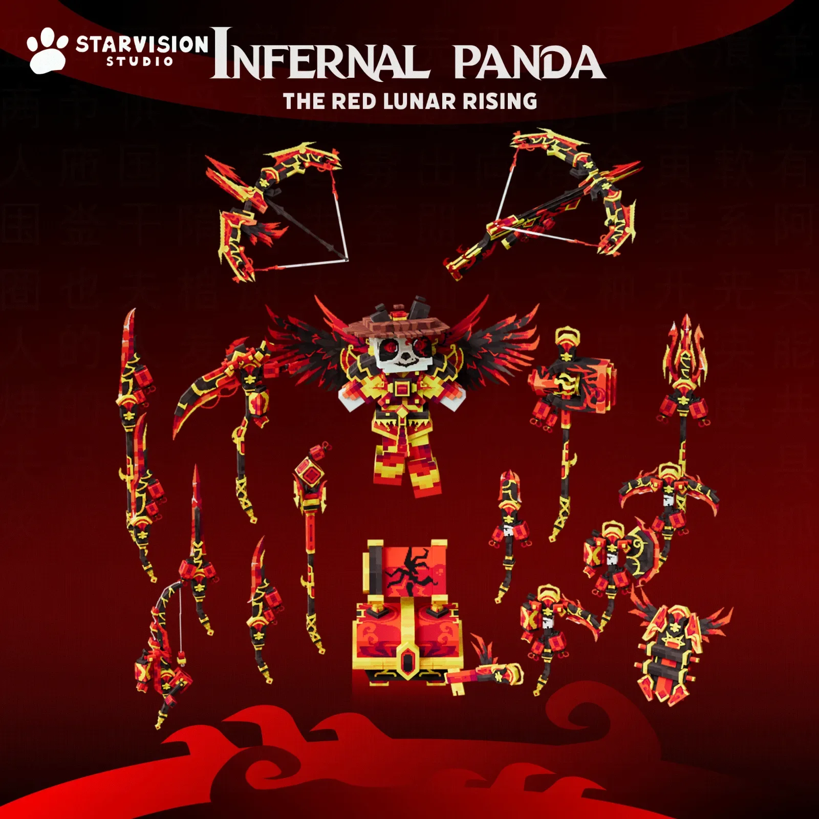 Infernal Panda The Red Lunar Rising Game Asset preview