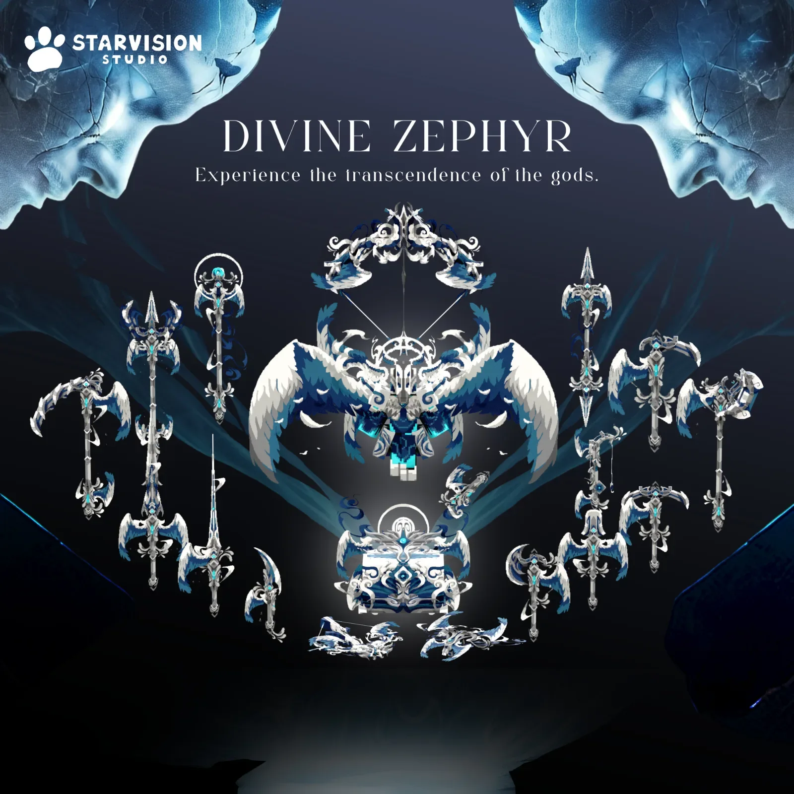 Divine Zephyr Game Asset preview